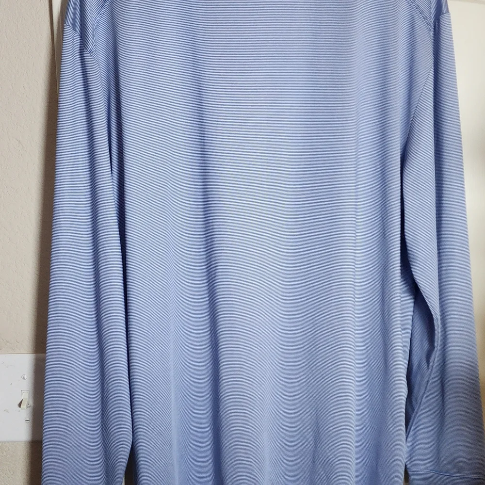 Callaway Men's Polo in Striped Blue Opti-Dry - Picture 4 of 5